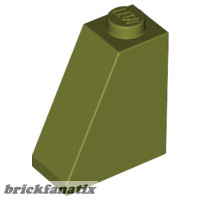 Lego ROOF TILE 2X1X2, Olive green