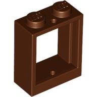 Lego FRAME 1X2X2, Reddish brown