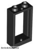 Lego Window 1 x 2 x 3 Flat Front, Black