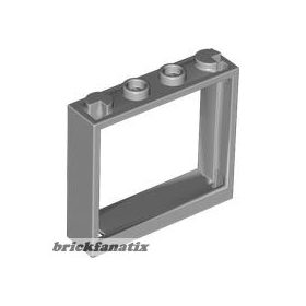 Lego Window 1 x 4 x 3 - No Shutter Tabs, Dark bluish gray