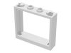 Lego Window 1 x 4 x 3 - No Shutter Tabs, White