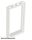 Lego Door, Frame 1 x 4 x 6 with 2 Holes on Top and Bottom, White