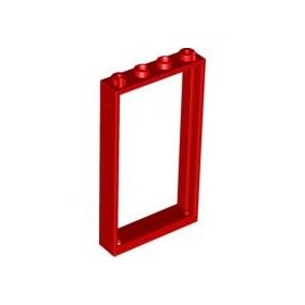Lego Frame 1X4X6, Bright red