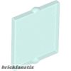 Lego Glass for Window 1 x 2 x 2 Flat Front, Transparent light blue