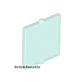   Lego Glass for Window 1 x 2 x 2 Flat Front, Transparent light blue