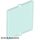 Lego Glass for Window 1 x 2 x 2 Flat Front, Transparent light blue