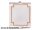 Lego Lego Glass for Window 1 x 2 x 2 Flat Front with Red Geometric Frame on Translucent White Background Pattern