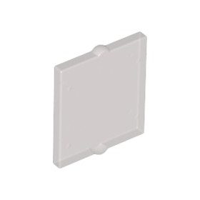   Lego Glass for Window 1 x 2 x 2 Flat Front, Transparent clear