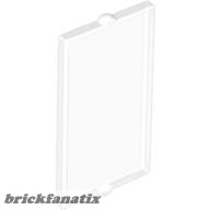 Lego Glass for Window 1 x 2 x 3 Flat Front, Transparent clear