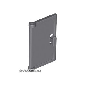   Lego Door 1 x 2 x 3 with Vertical Handle, Mold for Tabless Frames, Dark bluish gray