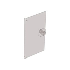 Lego Door 1 x 4 x 6 with Stud Handle, Transparent black