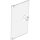 Lego Door 1 x 4 x 6 with Stud Handle, Transparent clear