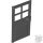 Lego Door 1 x 4 x 6 with 4 Panes and Stud Handle, Black