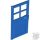 Lego Door 1 x 4 x 6 with 4 Panes and Stud Handle, Blue