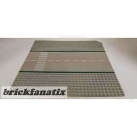   Lego Baseplate, Road 32 x 32 9-Stud Straight with Road and Crosswalk Pattern