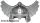Lego Minifigure, Headgear Helmet with Wings, Metallic silver