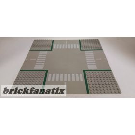   Lego Baseplate, Road 32 x 32 9-Stud Crossroads with Road Pattern