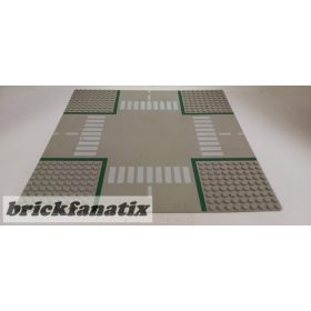   Lego Baseplate, Road 32 x 32 9-Stud Crossroads with Road Pattern