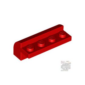 Lego Slope, Curved 2 x 4 x 1 1/3 with 4 Recessed Studs, Red