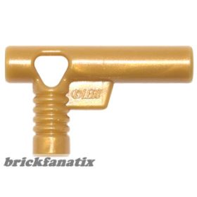Lego Minifigure, Utensil Hose Nozzle Elaborate, pearl gold