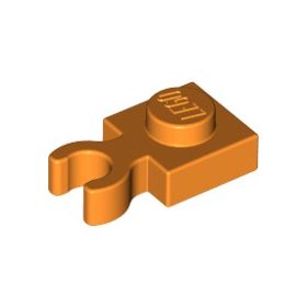 Lego PLATE 1X1 W. HOLDER, Bright orange