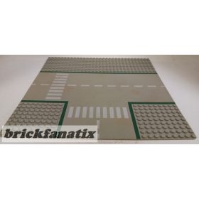  Lego Baseplate, Road 32 x 32 9-Stud T Intersection with Road Pattern