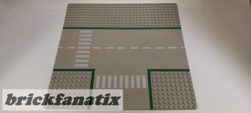 Lego Baseplate, Road 32 x 32 9-Stud T Intersection with Road Pattern