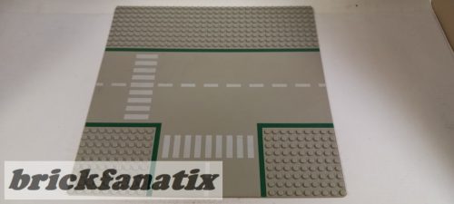 Lego Baseplate, Road 32 x 32 9-Stud T Intersection with Road Pattern