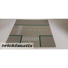   Lego Baseplate, Road 32 x 32 9-Stud T Intersection with Road Pattern