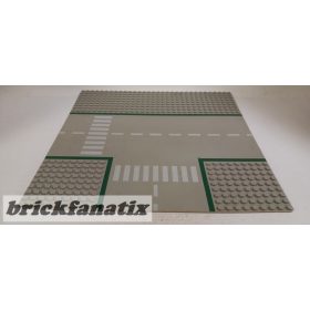   Lego Baseplate, Road 32 x 32 9-Stud T Intersection with Road Pattern