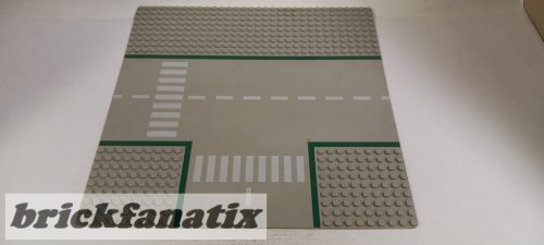 Lego Baseplate, Road 32 x 32 9-Stud T Intersection with Road Pattern