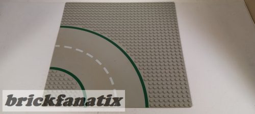 Lego Baseplate, Road 32 x 32 9-Stud Curve with Road Pattern