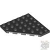 Lego Corner Plate 6X6X45°, Black