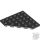 Lego Corner Plate 6X6X45°, Black