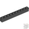 Lego Brick 1X10, Black