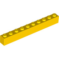 Lego Brick 1X10, Bright yellow