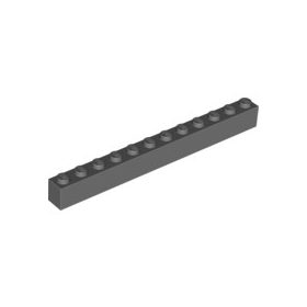 Lego Brick 1 X 12, Dark bluish gray