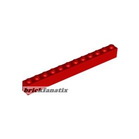 Lego Brick 1 x 12, Red