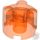 Lego Brick Ø16 W. Cross, Transparent orange