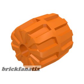 Lego Wheel Hard Plastic Small (22mm D. x 24mm), Orange