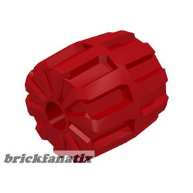 Lego Wheel Hard Plastic Small (22mm D. x 24mm), Red