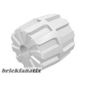 Lego Wheel Hard Plastic Small (22mm D. x 24mm), White