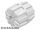 Lego Wheel Hard Plastic Small (22mm D. x 24mm), White