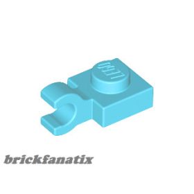 Lego PLATE 1X1 W/HOLDER, Medium azur