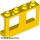 Lego Window 1 x 4 x 2 Plane, Single Top Hole and Single Bottom Hole for Glass, Yellow