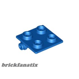 Lego Hinge Brick 2 x 2 Top Plate, Bright blue