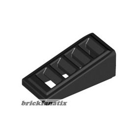 Lego Slope 18 2 x 1 x 2/3 with Grille, Black