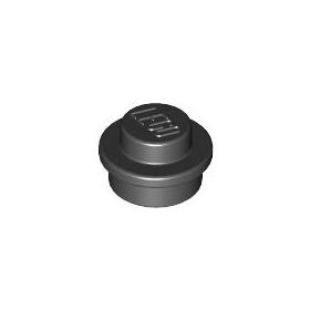 Lego ROUND PLATE 1X1, Black