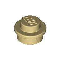 Lego ROUND PLATE 1X1, Tan