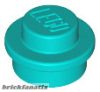 Lego PLATE 1X1 ROUND, Turquoise